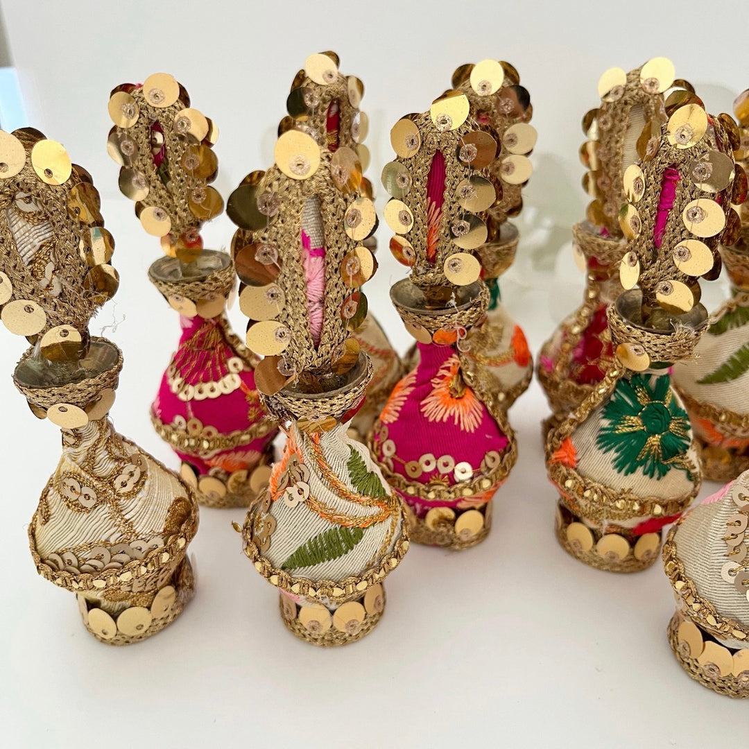Gold & Multicoloured Traditional Surmadani – Decorative Kajol Holder