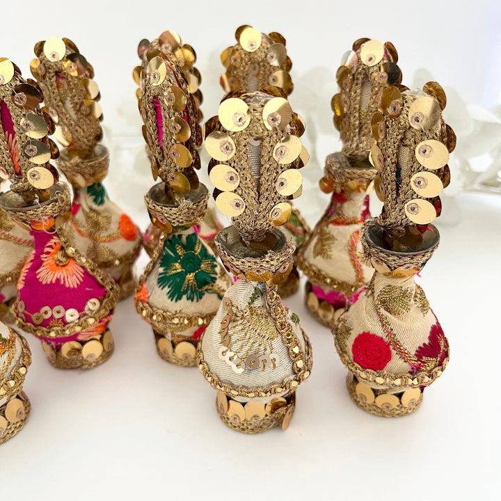 Gold & Multicoloured Traditional Surmadani – Decorative Kajol Holder