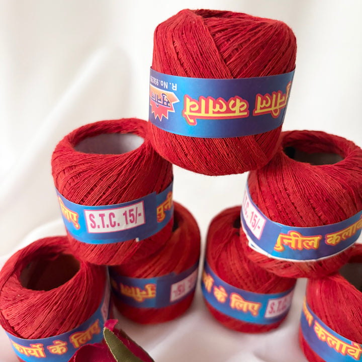 Traditional Indian Wedding Ganney – Red Maiyan Ceremony Gana Thread